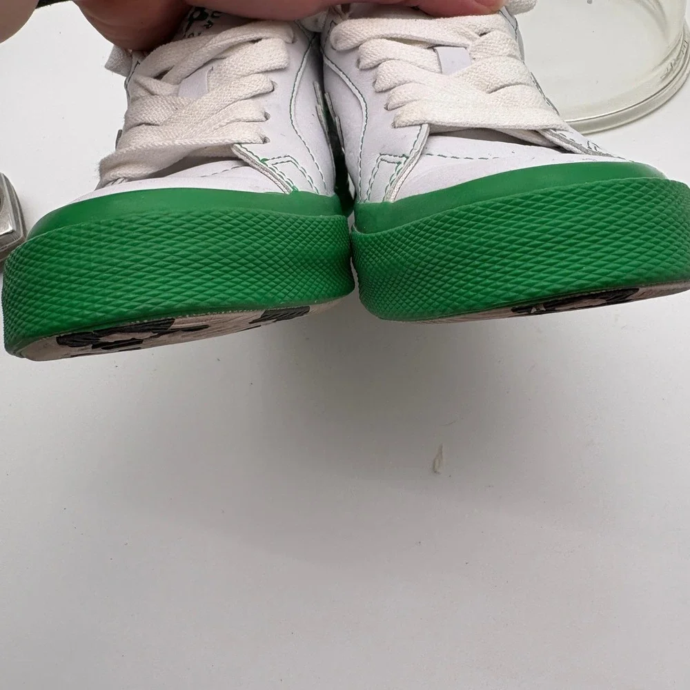 Converse Golf Le Fleur One Star White Kelly Green Leather Sneakers 164025C W 6
